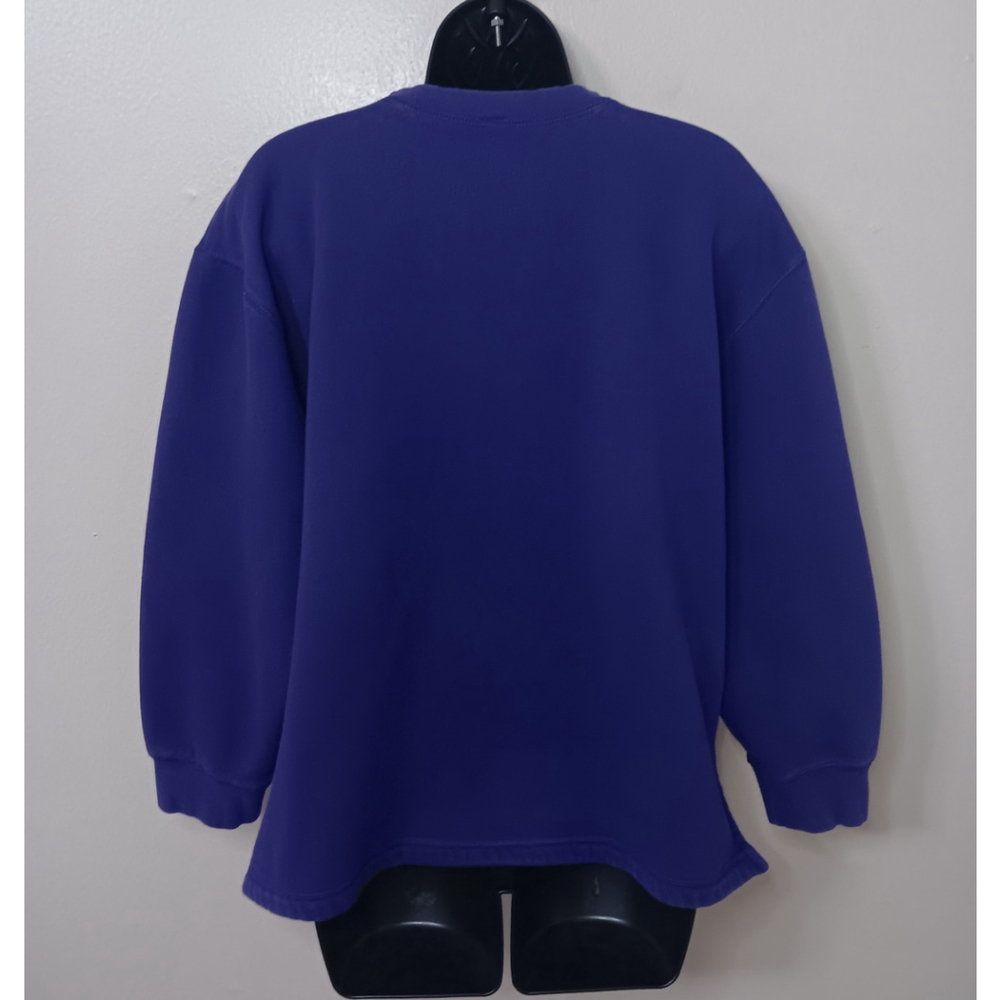On Your Mark Women's Large Sweatshirt Pullover Crewneck Long Sleeve Purple - Picture 4 of 8